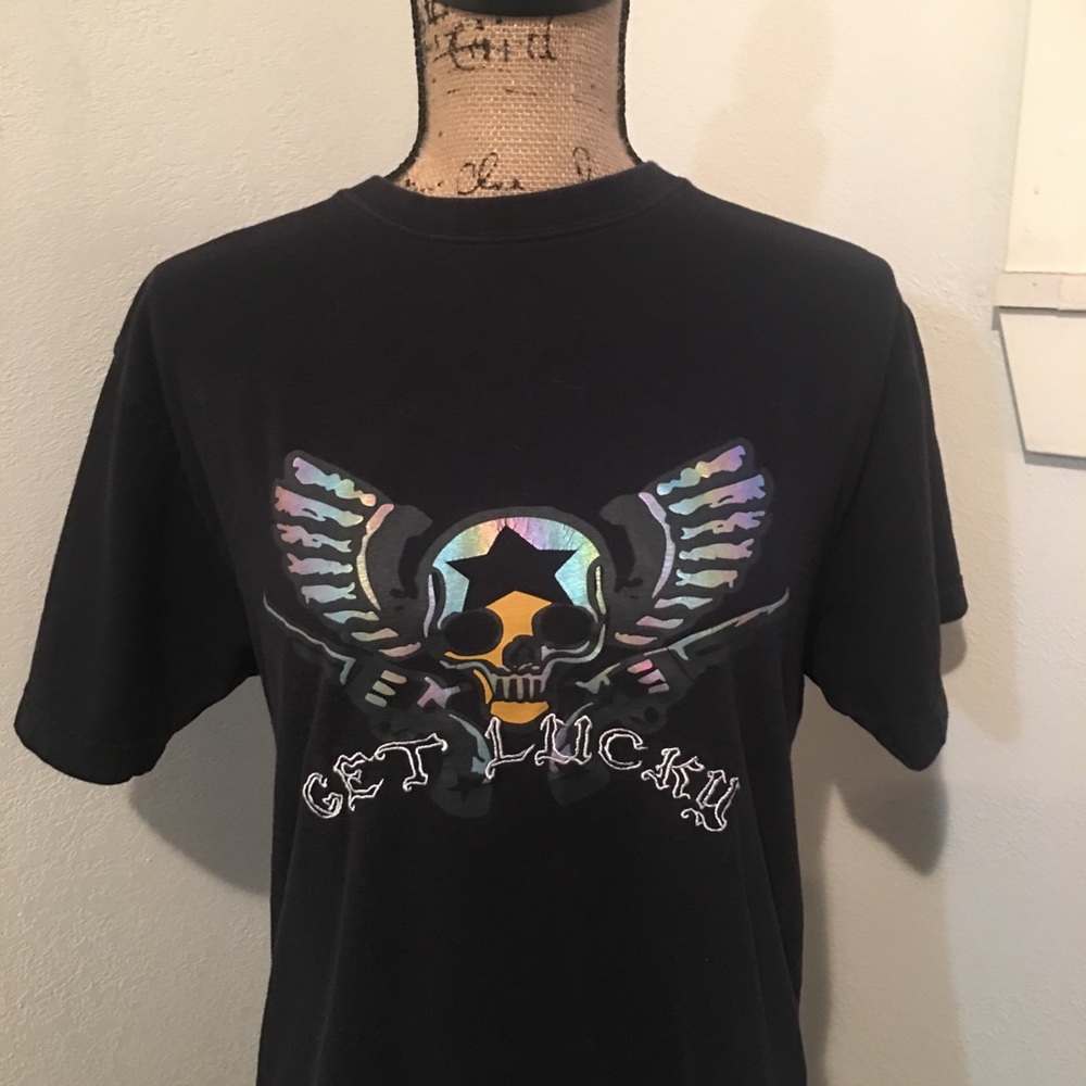 ☮️3/$10☮️Get Lucky tee
